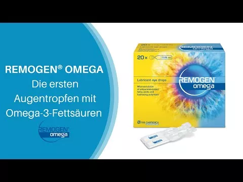 Video about REMOGEN Omega eye drops, 20X0.25 ml