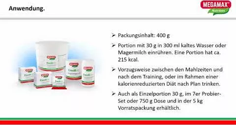 Video about EIWEISS 100 Raspberry Quark Megamax powder, 400 g