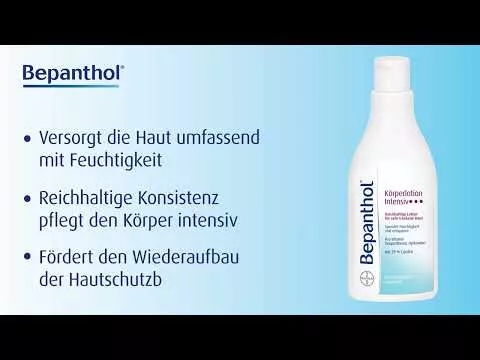 Video about BEPANTHOL Intensive body lotion refill bag, 400 ml