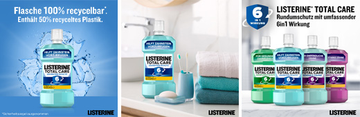 LISTERINE Total Care Tartar Protector Mouthwash, 600 ml