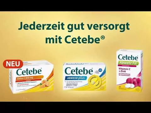 Video about CETEBE ABWEHR plus vitamin C + vitamin D3 + zinc caps., 30 pcs