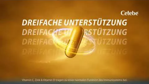 Video about CETEBE ABWEHR plus vitamin C + vitamin D3 + zinc caps., 120 pcs