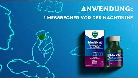 Video about WICK MediNait cold syrup for the night, 90 ml