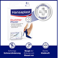 HANSAPLAST Pressure stop transparent, protective pad, 2 pcs