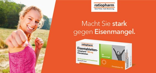 EISENTABLETTEN-ratiopharm 100 mg film-coated tablets, 50 pcs