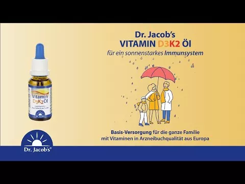 Video about Vitamin D3 K2 oil Dr.Jacob's drops, 20 ml