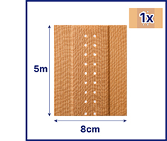 HANSAPLAST Classic plaster 8 cmx5 m, 1 pc