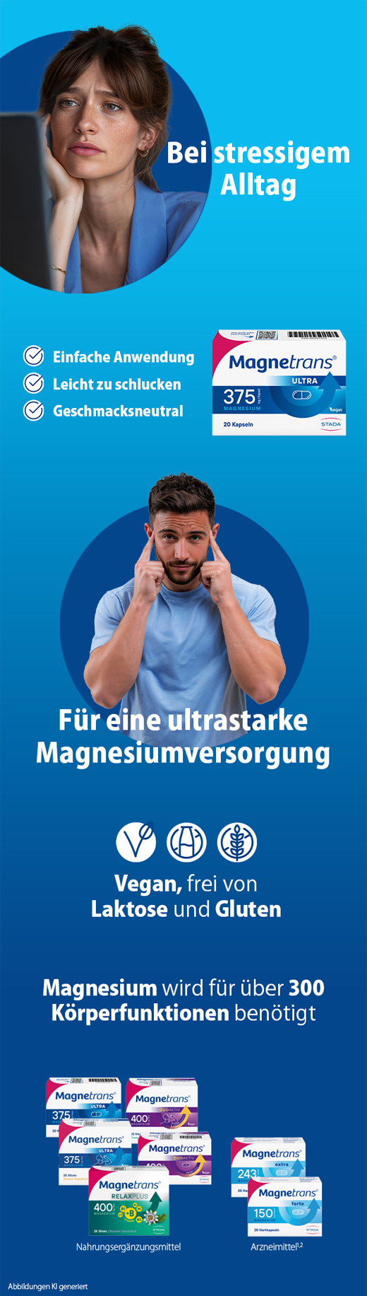 MAGNETRANS 375 mg ultra capsules, 50 pcs