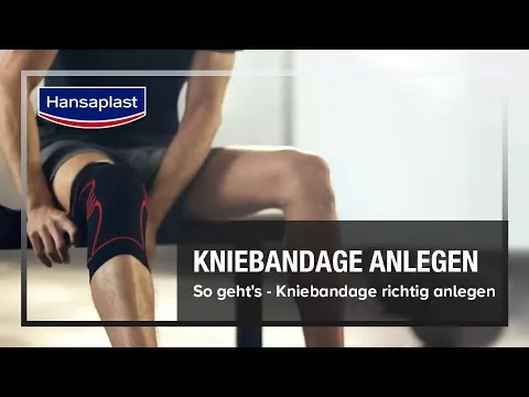 Video about Hansaplast Sport knee bandage size L/XL, 1 piece