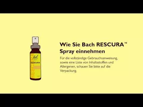 Video about Bach Flowers Original Rescura Spray with alcohol, 20 ml