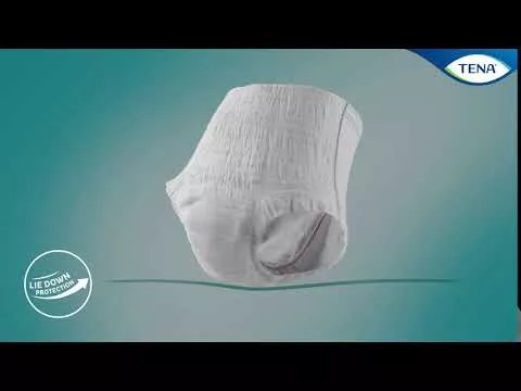 Video about TENA Pants night super L disposable pants for incontinence, 10 pieces