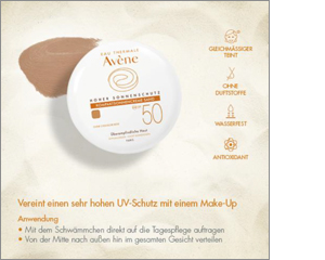 AVENE Compact sun cream SPF 50 sand, 10 g