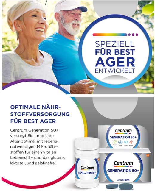 CENTRUM Generation 50+ tablets, 180 pcs