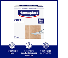 HANSAPLAST Soft plaster 6 cmx5 m roll, 1 pc