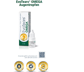 EVOTEARS Omega eye drops, 3 ml