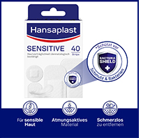 HANSAPLAST Sensitive Plaster Hypoallergenic Strips, 40 pcs