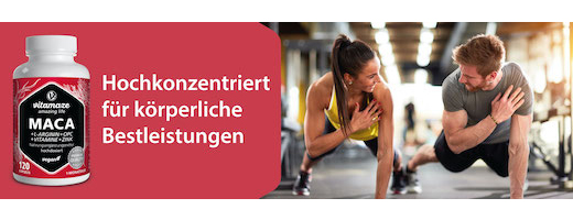 MACA 10:1 high-dose+L-Arginine+OPC+Vit.vegan Kps., 120 pcs