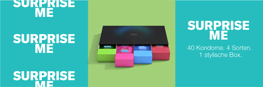 DUREX Surprise me condoms mix in box, 40 pcs