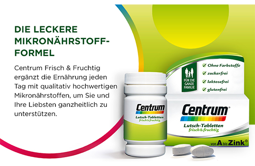 CENTRUM fresh & fruity lozenges, 60 pcs