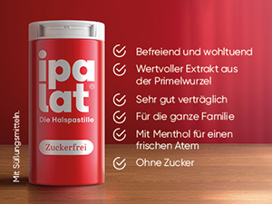 IPALAT Throat lozenges sugar-free, 400 pcs