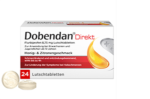 DOBENDAN Direct Flurbiprofen 8.75 mg lozenge, 24 pcs