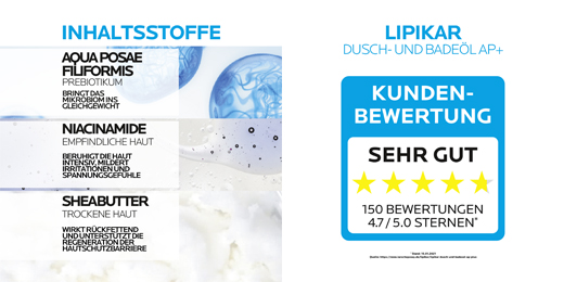 ROCHE-POSAY Lipikar shower and bath oil AP+, 750 ml