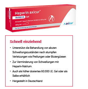 HEPARIN AXICUR 30,000 I.U. gel, 100 g