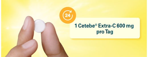 CETEBE Extra-C 600 mg chewable tablets, 120 pcs
