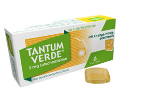 TANTUM VERDE 3 mg lozenge with orange-honey flavour, 20 pcs