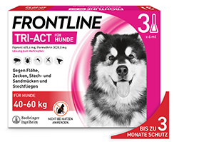 FRONTLINE Tri-Act Drop-on solution for dogs 40-60kg, 3 pcs
