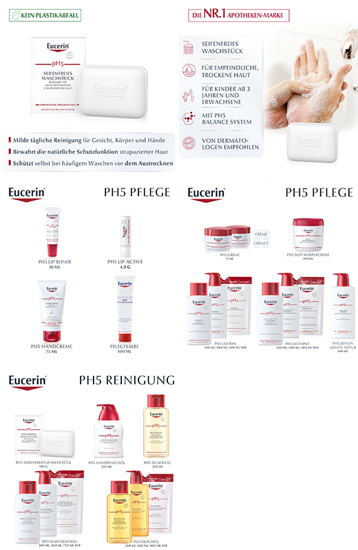 EUCERIN pH5 soap-free wash piece sensitive skin, 100 g