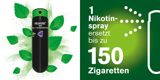 NICORETTE Mint Spray 1 mg/spray NFC, 2 pcs