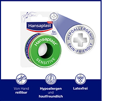 HANSAPLAST Sensitive fixation patch 1.25 cm x 5 m, 1 pc