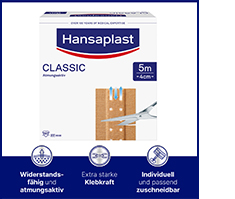 HANSAPLAST Classic plaster 4 cmx5 m, 1 pc