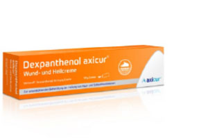 DEXPANTHENOL axicur wound and healing cream 50 mg/g, 20 g