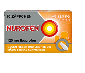 NUROFEN Junior 125 mg suppositories, 10 pcs