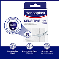 HANSAPLAST Sensitive plaster hypoallergenic 6 cmx1 m, 1 pc