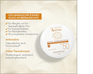 AVENE Compact sun cream SPF 50 sand, 10 g