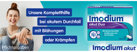 IMODIUM akut Duo 2 mg/125 mg tablets, 6 pcs