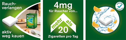 NICORETTE Chewing gum 4 mg freshfruit, 210 pcs