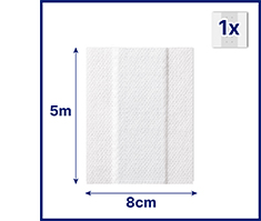 HANSAPLAST Sensitive plaster 8 cmx5 m roll, 1 pc