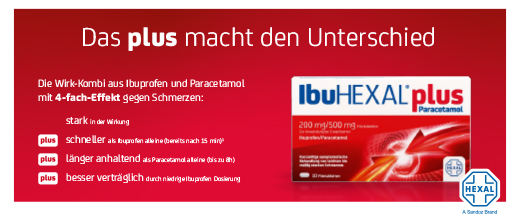 IBUHEXAL plus paracetamol 200 mg/500 mg film-coated tablets, 20 pcs