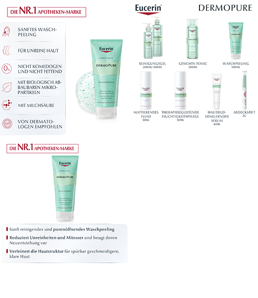 EUCERIN DermoPure Wash Peeling, 100 ml