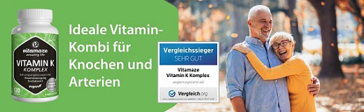 VITAMIN K1+K2 complex high-dosed vegan capsules, 120 pcs