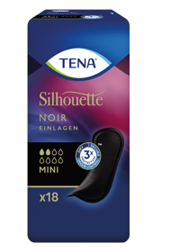 TENA SILHOUETTE Inserts mini noir, 18 pcs