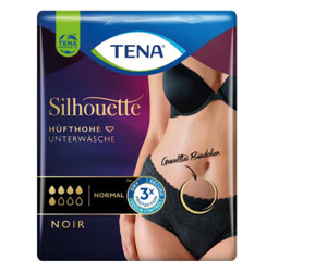 TENA SILHOUETTE normal L noir, 9 pc