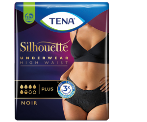 TENA SILHOUETTE plus M noir, 9 pc