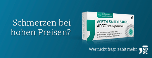 ACETYLSALICYLSÄURE ADGC 500 mg tablets, 100 pc