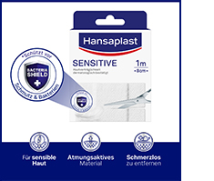 HANSAPLAST Sensitive plaster hypoallergenic 8 cmx1 m, 1 pc