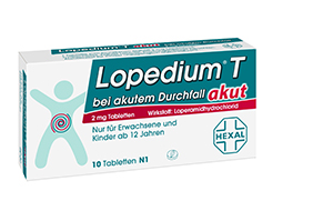 LOPEDIUM T acute for acute diarrhoea tablets, 10 pcs